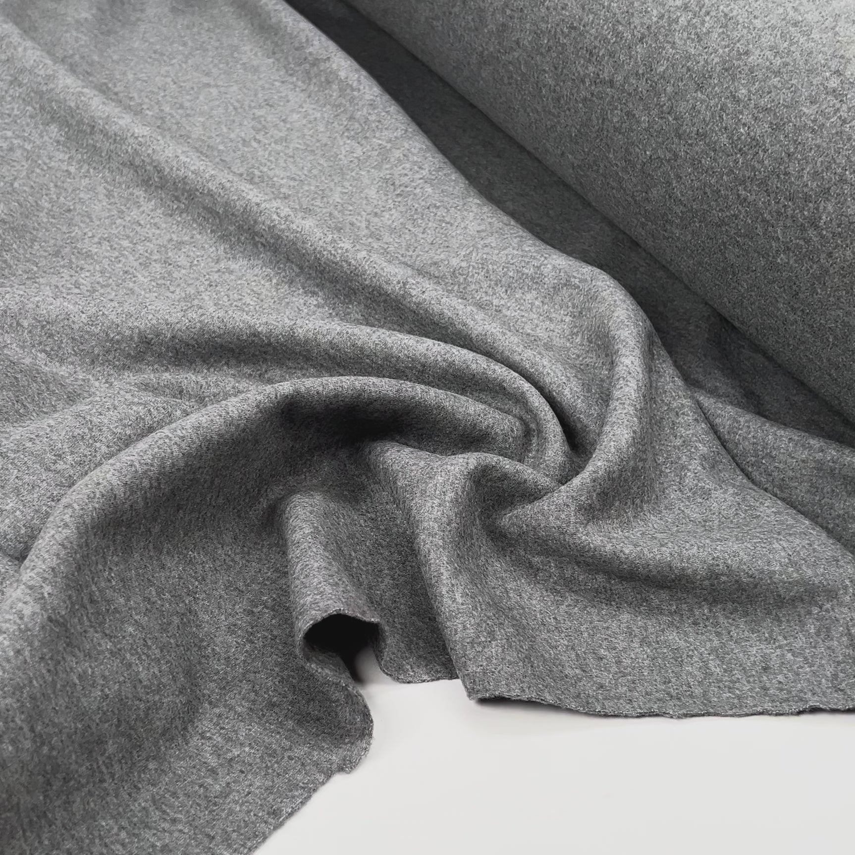 Made A Difference Wool Nylon Italian Grey Coating Fabric Video