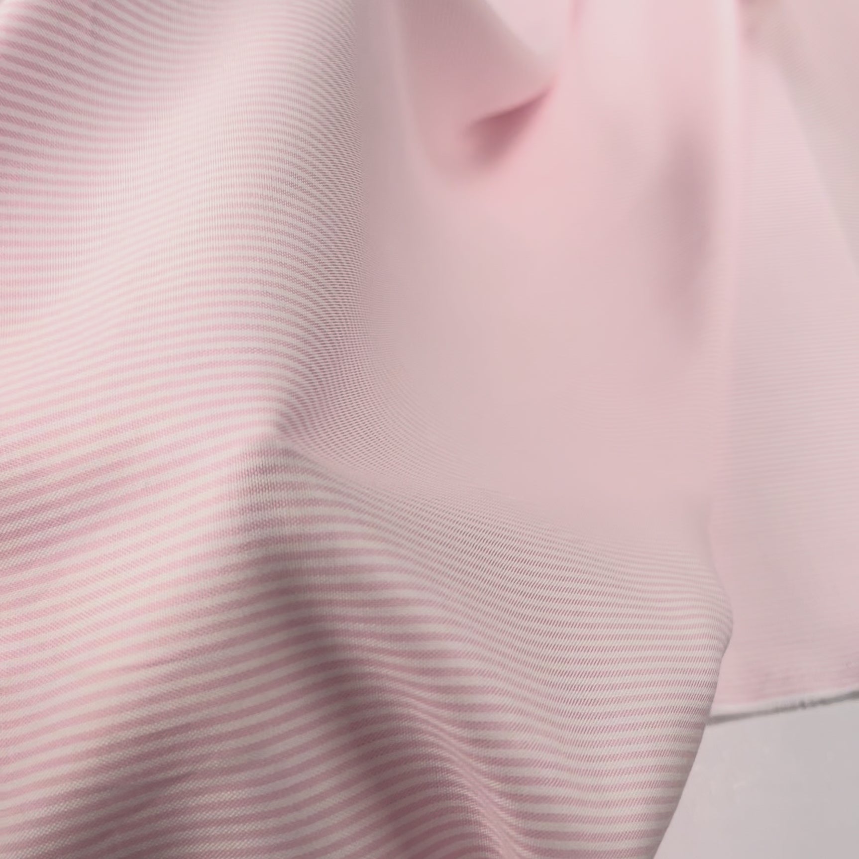 Ex-Designer Italian Cotton Pink Striped Shirting Fabric Bambi Cotton Video