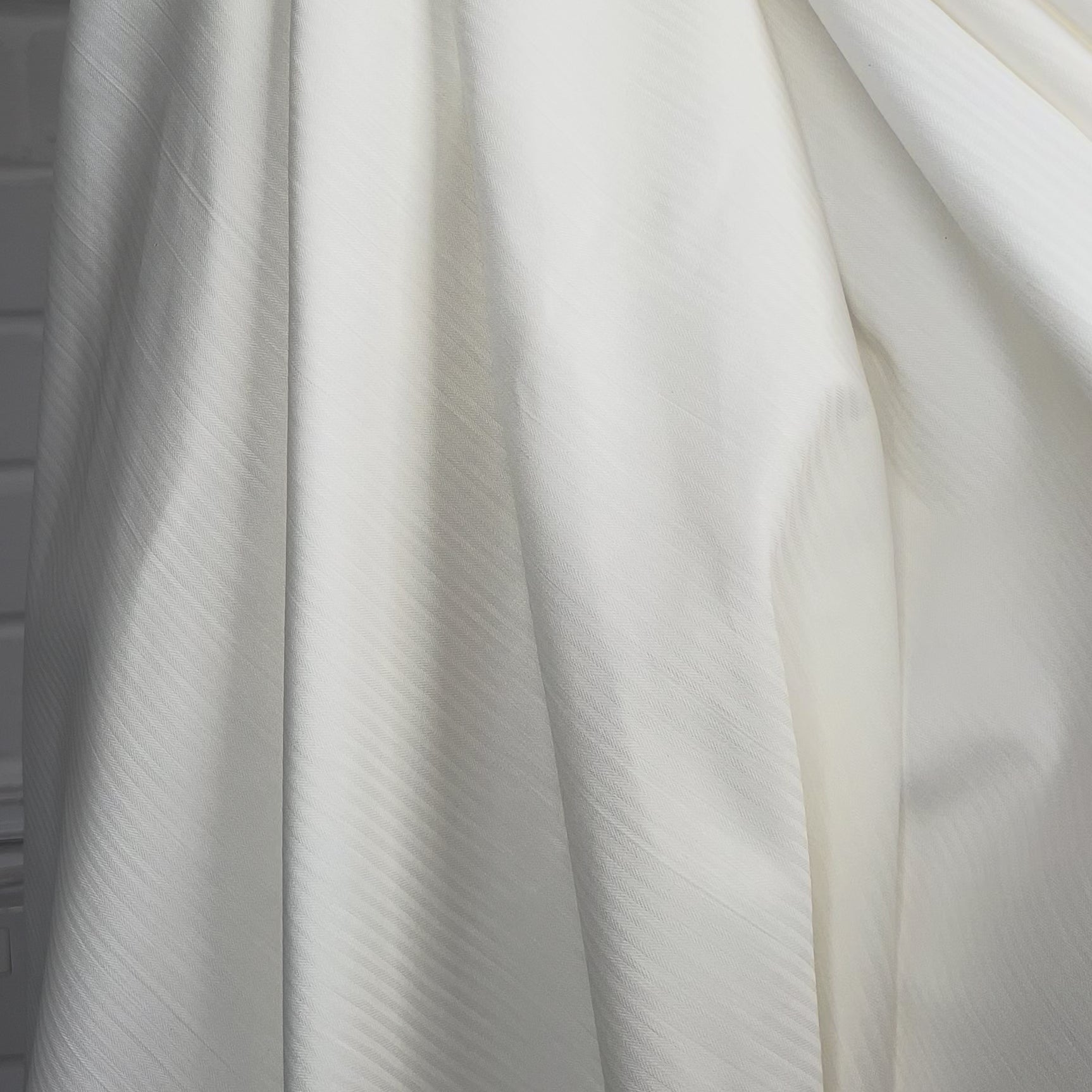 Windsor Cream Italian Cotton Stripe Shirt Fabric Video