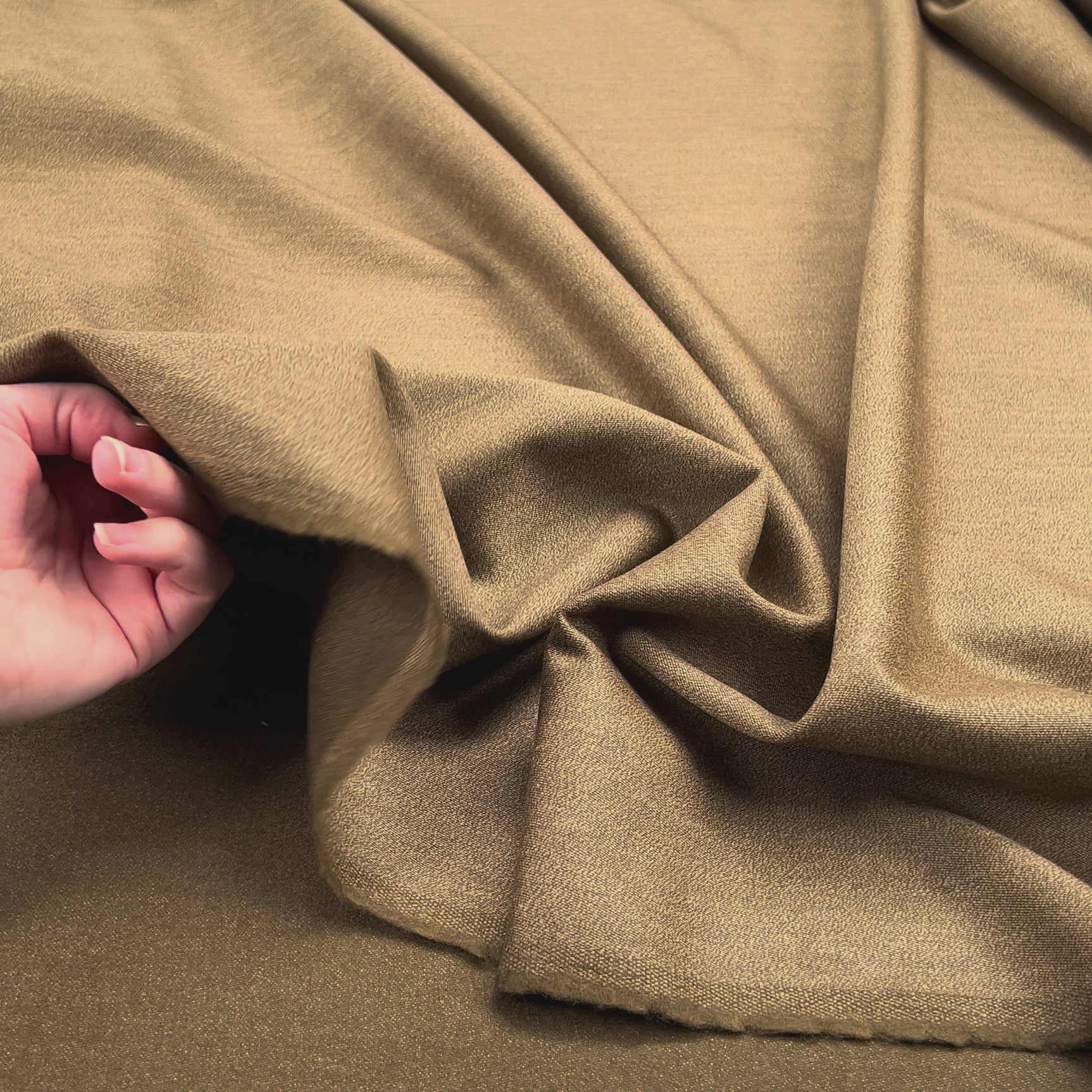 Dark Mustard 100% Wool Suiting Dressmaking Fabric Cuts Mustard Video