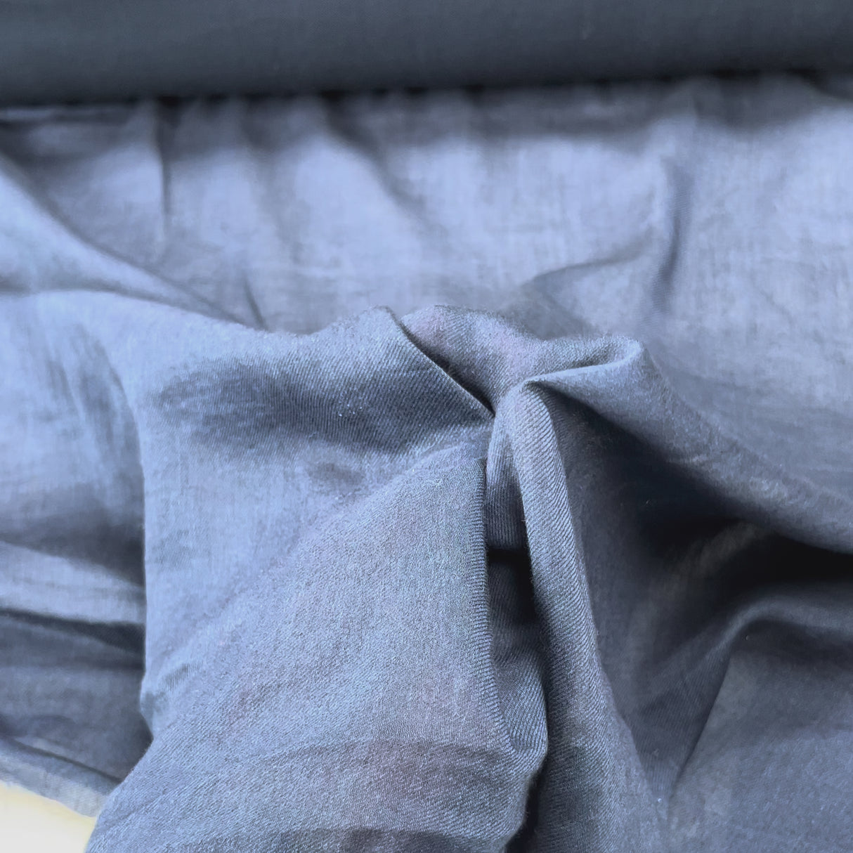 Now Heres A Thing Blue Brushed Cotton Twill Lawn Italian Shirting Fabric Video