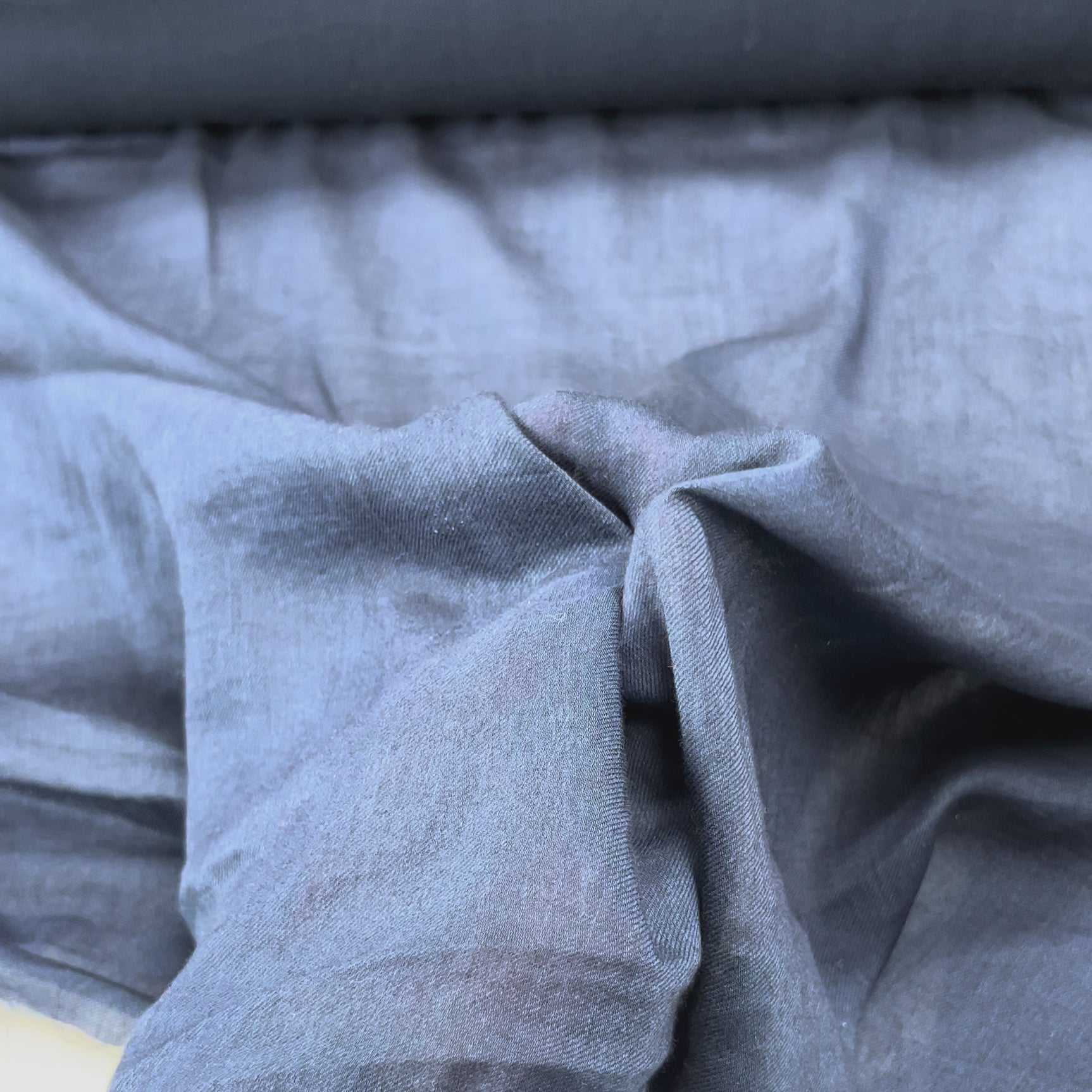 Now Heres A Thing Blue Brushed Cotton Twill Lawn Italian Shirting Fabric Video