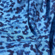 Blue Animal Digital Print Viscose Dress Fabric Azure Leopard Twill Video