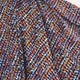Signature Viscose Mosaic Blue Orange Abstract Dress Fabric Video