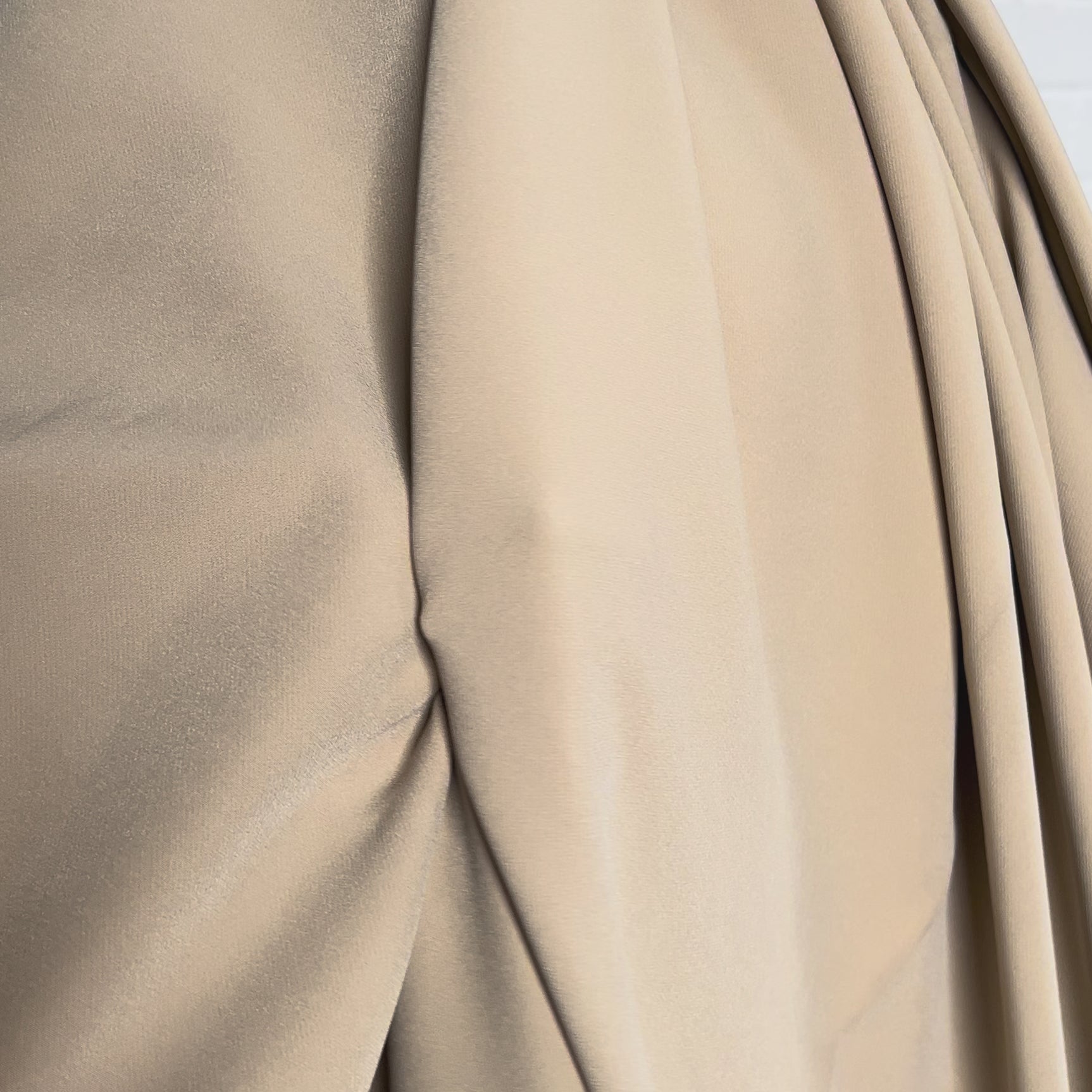 Polyester Elastane Stretch Suiting Crepe Fabric Femme Fatale Nude Video