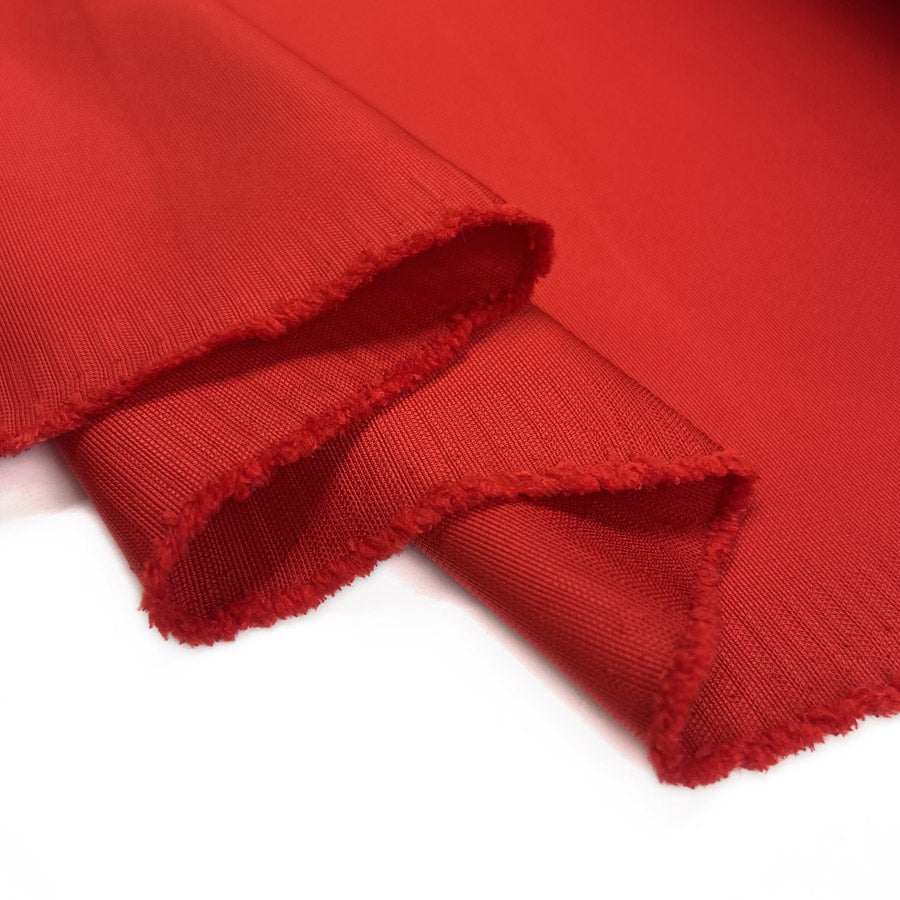 Primary Polyester Red Grosgrain Woven Dress Fabric Fold