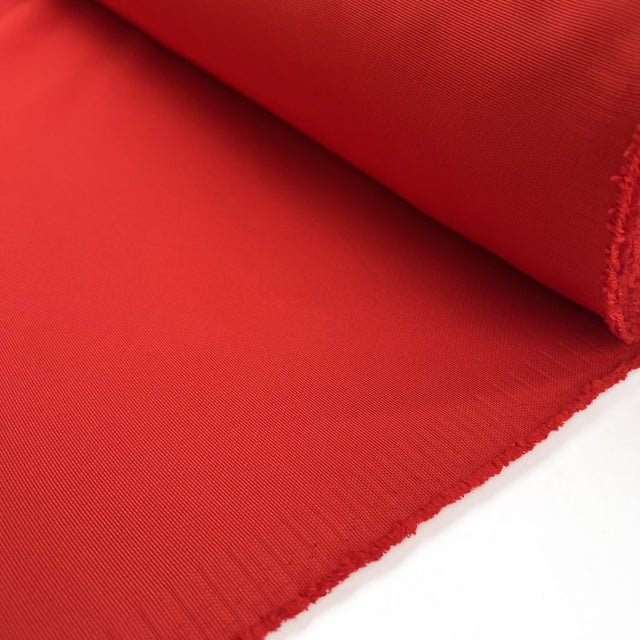Primary Polyester Red Grosgrain Woven Dress Fabric Roll
