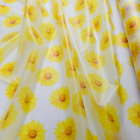 Printed Pu Polyurethane Flower Coat Bag Material Cu1
