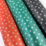 Printed Pu Polyurethane Polka Red Green Black Group1 2