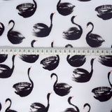 Printed Pu Polyurethane Swan Coat Bag Material S