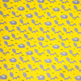 Printed Cotton Canvas Fabric Yellow A Better Place Sleepy Fox Full