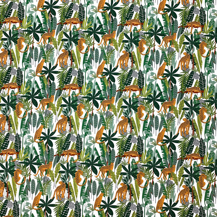 Printed Cotton Poplin Rh Jungle Leopard Fabric Full