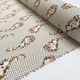 Printed Georgette Daisy Polyester Black Spot Floral Cream Paisley Dress Fabric Roll