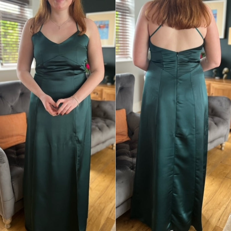 Prom Dress By Tracey Fabric Liquid Forest April 24