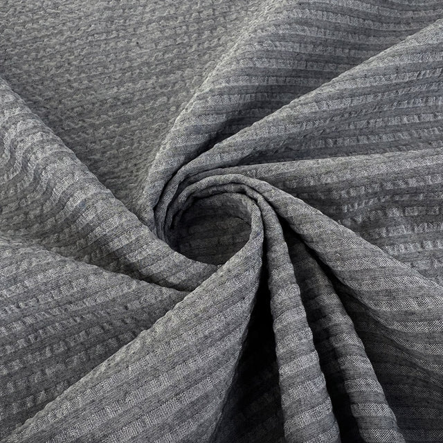 Proper Seersucker Grey Cotton Dressmaking Fabric Twist B73D791D Feb3 460B 8F7C 569Cf45390A9