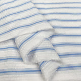 Proper Seersucker Summer Sky Stripe Cotton White Blue Puckered Dress Fabric Fold Eb3Fb485 6481 4359 8947 83460255A987