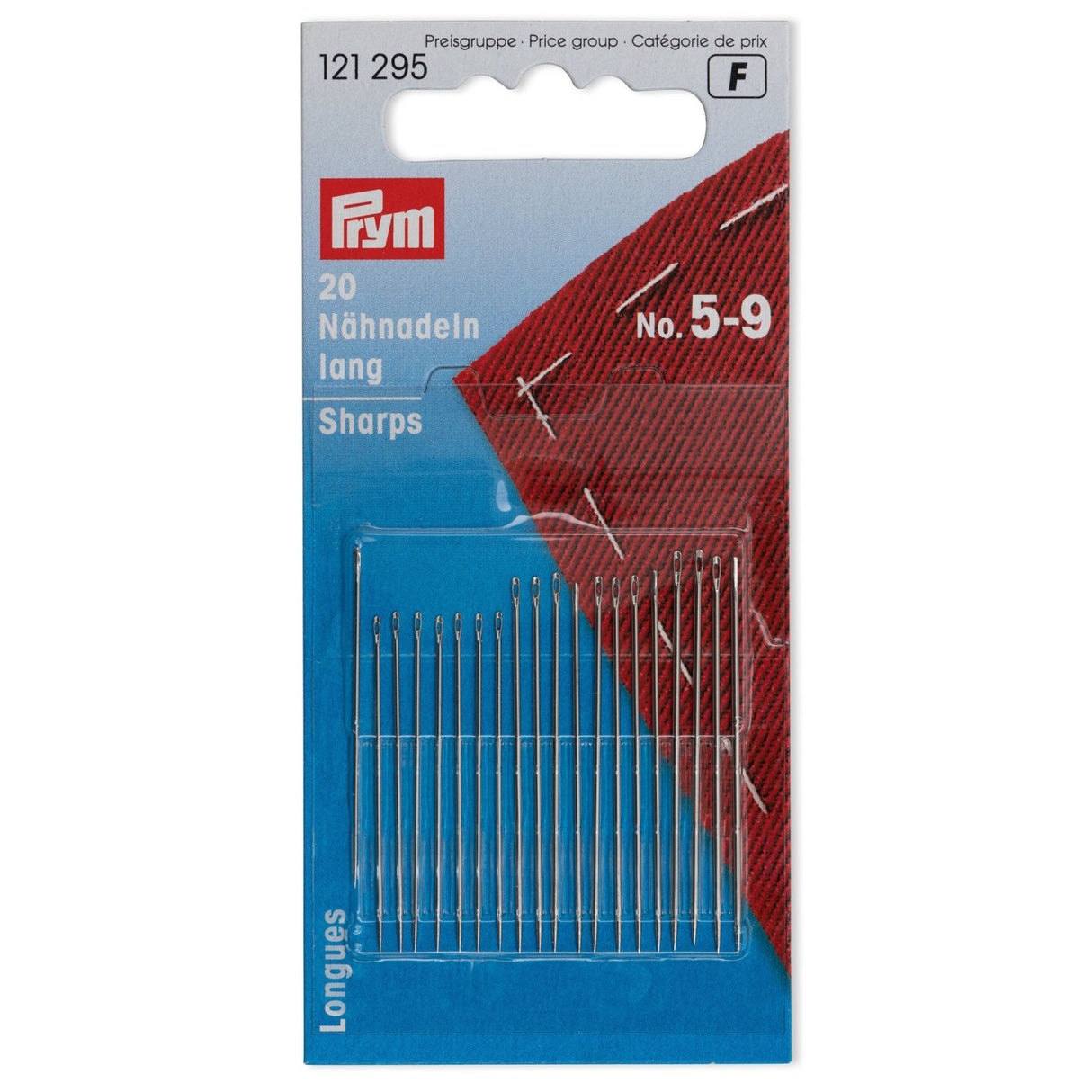 Prym Hand Sewing Needles Sharps No 5 9 121295