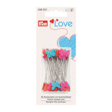 Prym Love Hearts Butterflies Plasti Headed Pins In Box 028521