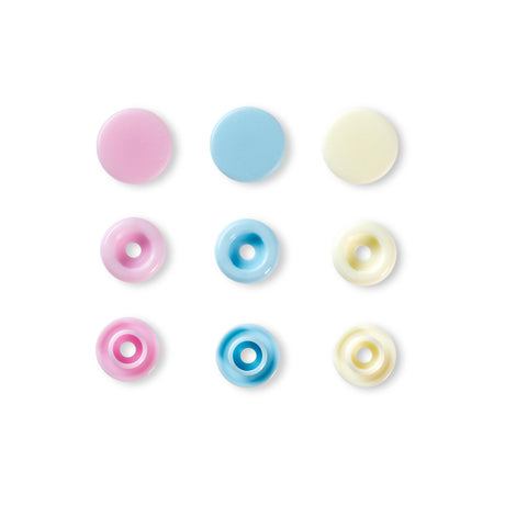 Prym Love Press Fasteners Pink Light Blue Pearl 393007