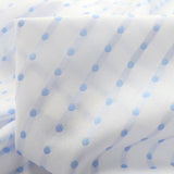 Puff Sleeves White Fine Cotton Lawn With Woven Satin Stripes Cu