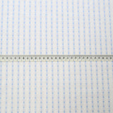 Puff Sleeves White Fine Cotton Lawn With Woven Satin Stripes S