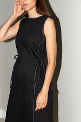 Puff pencil panel dress pattern 2