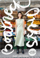 Puff and pencil boatneck dress pattern cover