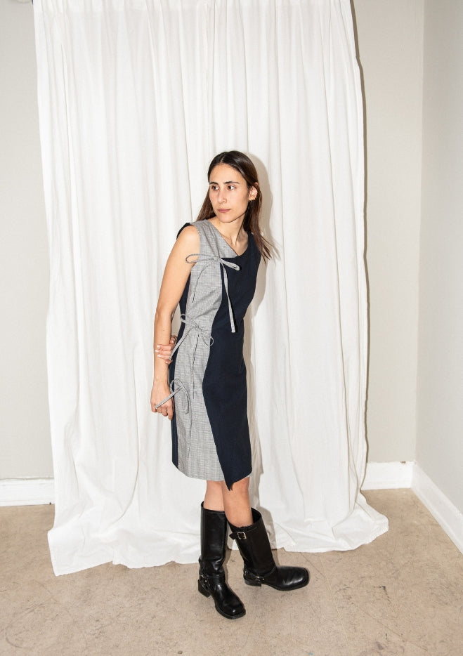 Puff pencil crossover dress pattern 3