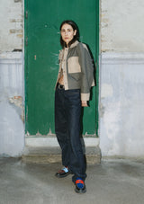 Puff pencil topstitch vest box sleeves 8