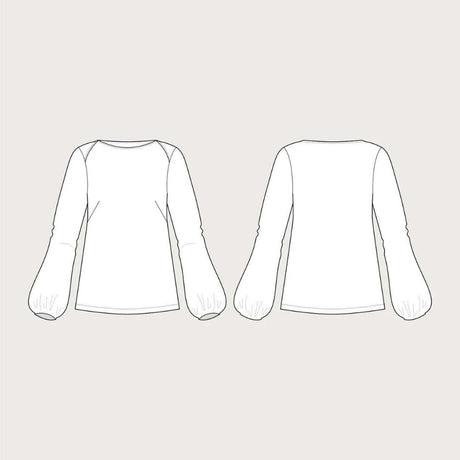 Puff Shirt Pattern By The Assembly Line Sketch