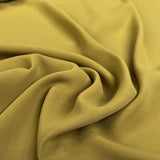 Punch Chartreuse Polyester Midweight Satin Backed Crepe Dress Fabric