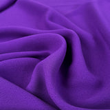 Punch Purple Polyester Midweight Satin Backed Crepe Dress Fabric