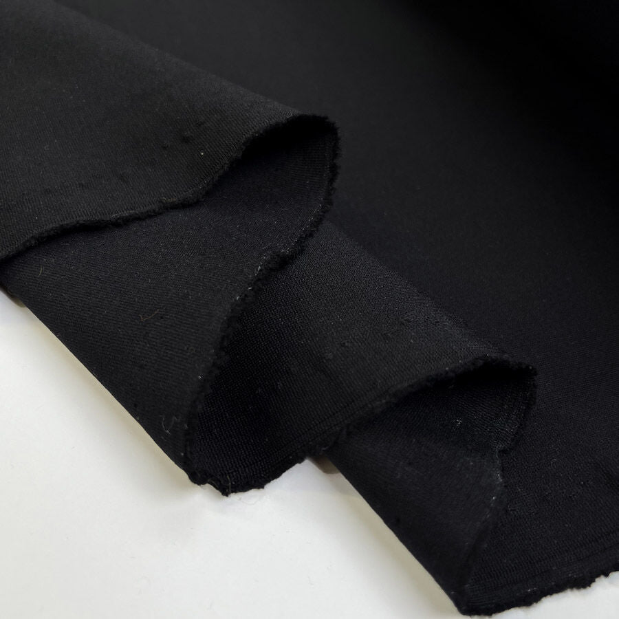 Punto Milano Black Viscose Elastane Rib Stretch Knit Trouser Fabric Fold 2B53Ee97 Fe46 4349 940F 03C4A10807D6