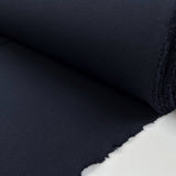 Punto Milano Navy Viscose Elastane Knit Ribbed Jersey Fabric Roll