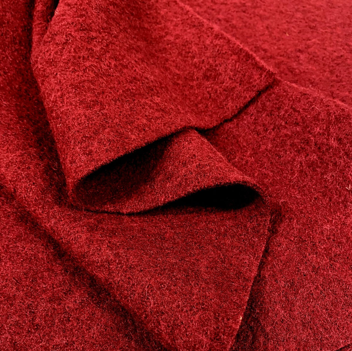 Pure Luxuary Boiled Wool Wine Wool Fabric Cu