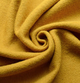 Pure Luxury Boiled Wool Fabric Mustard Cud