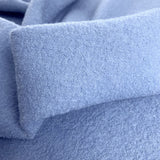 Pure Luxury Boiled Wool Pale Blue Boiled Wool Cloth Material Fabric Drape Close Up Fabric Photo