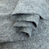 Pure Luxury Boiled Wool Silver Grey Boiled Wool Cloth Material Fabric Close Up Fabric Photo