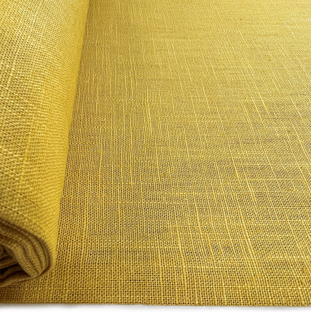 Pure Linen Gold Dressmaking Fabric Roll
