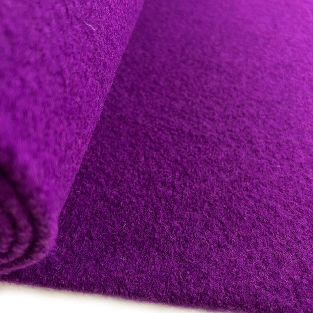 Pure Luxury Australian New Boiled Wool Fuchsia Pink Fabric Bolt