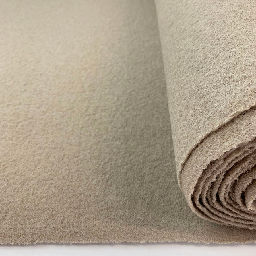 Pure Luxury Boiled Wool Beige Stone Blot