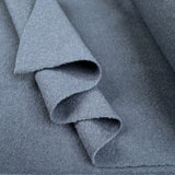 Pure Luxury Boiled Wool Cornflower Blue Knitted Coating Fabric Fold