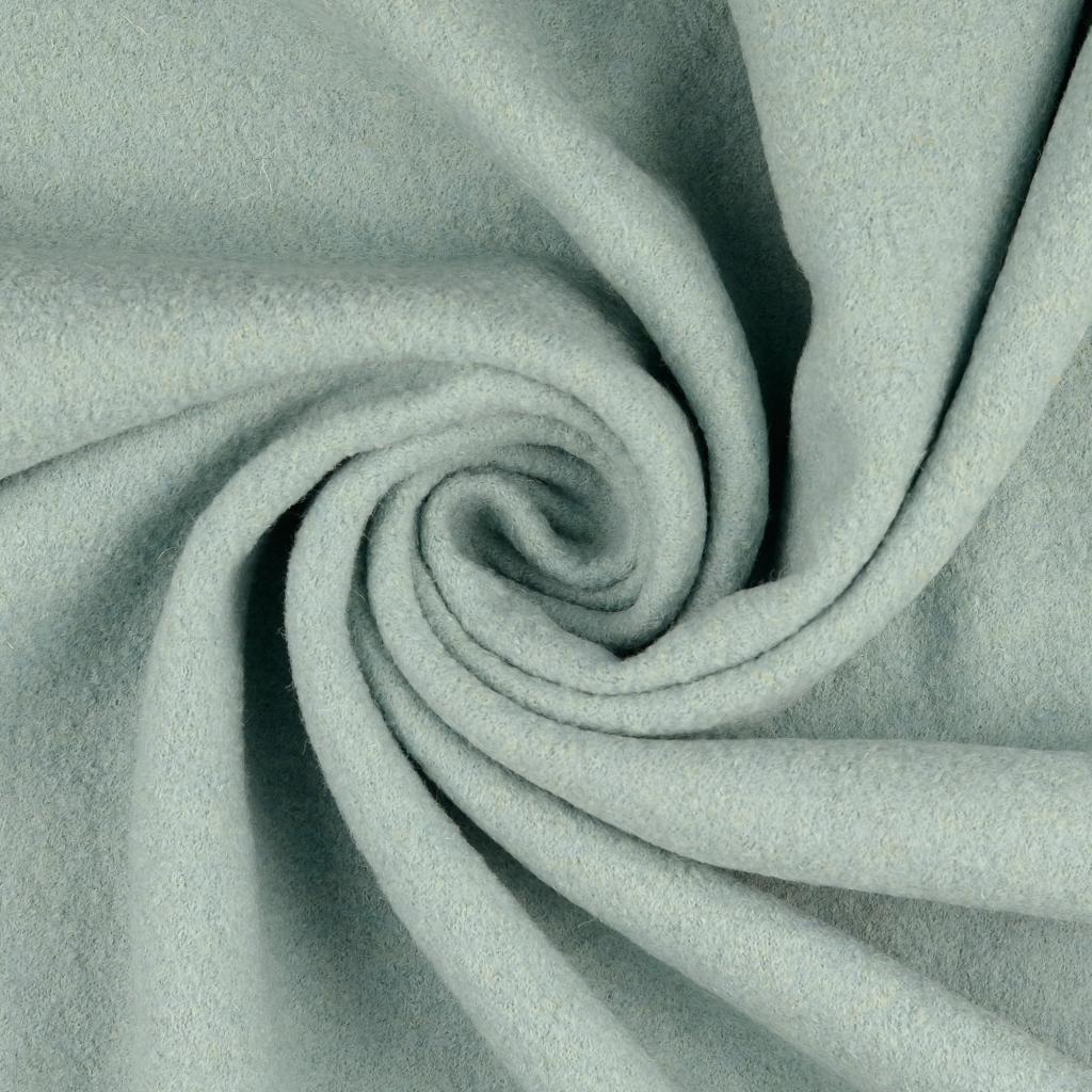 Pure Luxury Boiled Wool Fabric Sea Green 5037 Twis