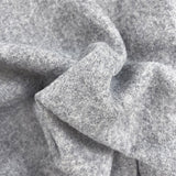 Pure Luxury Boiled Wool Fabric Silver Grey
