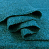 Pure Luxury Boiled Wool Light Blue Fabric Dark Turquoise Amazon Fold
