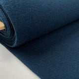 Pure Luxury Boiled Wool Peacock Blue Knitted Coating Fabric Bolt