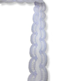 Purple Polyester Flat Lace Net Trimming Emily Lilac