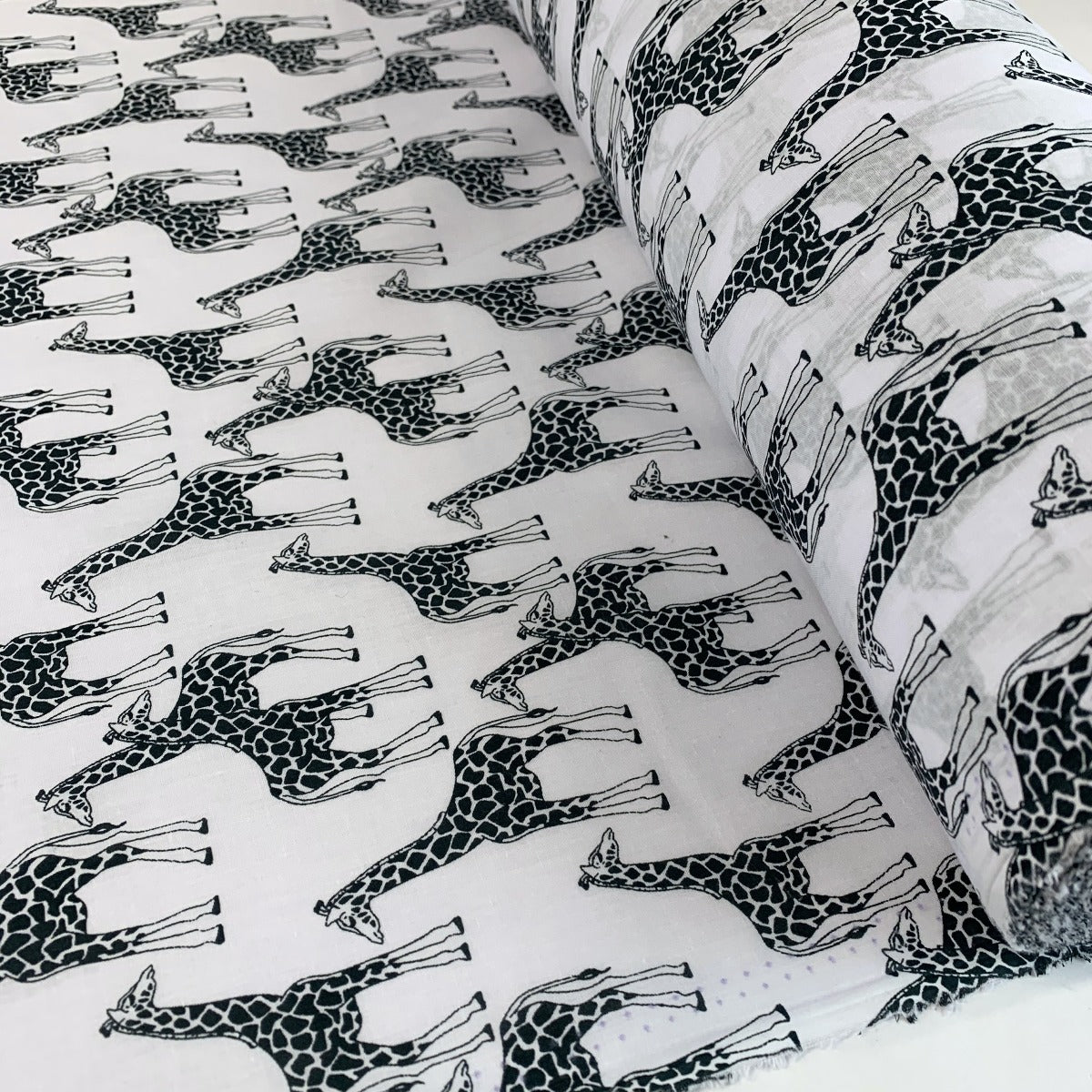 Put The Kettle On Giraffe Polycotton Dress Craft Fabric Roll