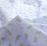 Put The Kettle On Poly Cotton Primrose Blue Fabric Cu