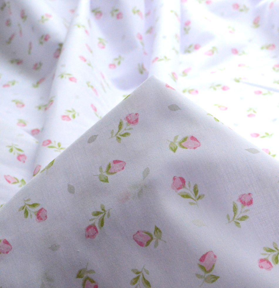 Put The Kettle On Poly Cotton Primrose Pink Fabric Cu